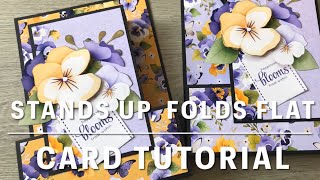 Stand Up, Folds Flat 3D Pop Up Card Tutorial