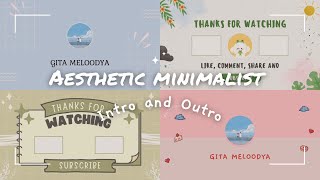Free Aesthetic Intro And Outro No Text Minimalist Intro Templates