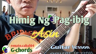 HIMIG NG PAG IBIG Asin Guitar Tutorial for Beginners G Chords renatocabal04