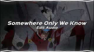 Somewhere Only We Know - Keane [edit audio]
