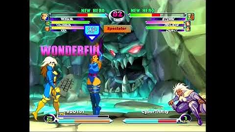 VDO plays out of his mind VS MVC2 monster CyberTrinity