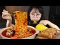 차돌박이 잔뜩 넣은 차돌짬뽕🍜 바삭바삭 군만두 먹방 BEEF BRISKET JJAMBBONG & FRIED DUMPLINGS MUKBANG | ASMR EATING SOUNDS