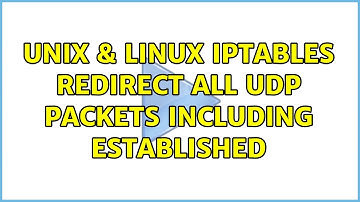 Unix & Linux: IPTables redirect all UDP packets including ESTABLISHED