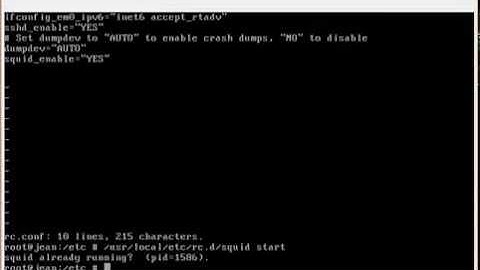 Instalação e configuração básica Squid