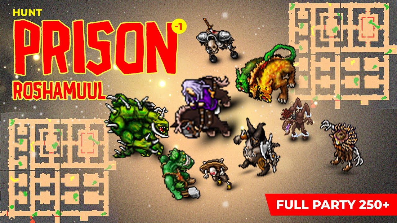 #02 HUNT 4x 250 + [Prison -1] | ROSHAMUUL | TIBIA - YouTube