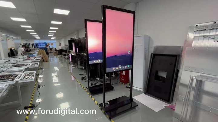 double sided high brightness shop window lcd advertising display