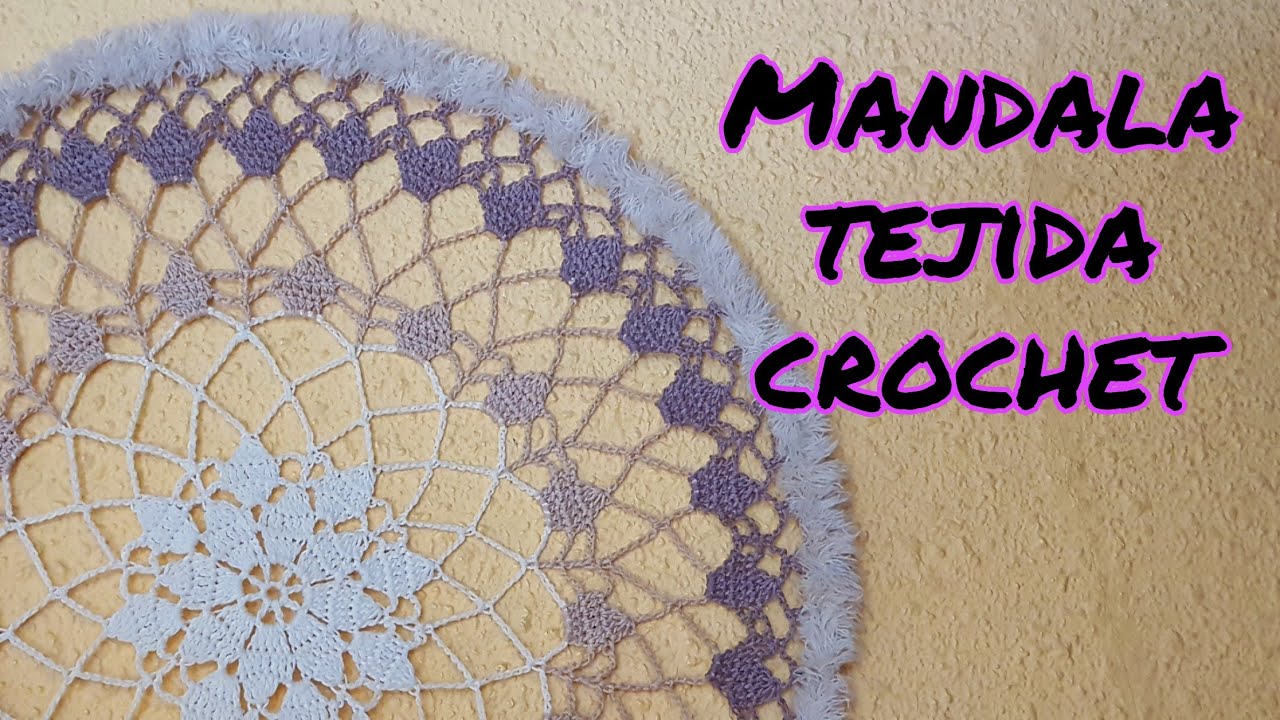 Cómo Tejer Carpeta / Mandala / Atrapasueños a Crochet. Paso a paso.