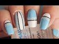 Easy Lace Nails Design Tutorial | DIY Blue Lace Nails