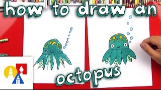How To Draw A Cartoon Octopus