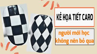 Hướng Dẫn Vẽ Họa Tiết Caro Chi Tiếtjulynailnailnailsnailart