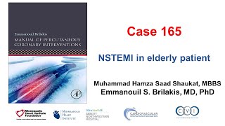 Case 165: Manual of PCI - NSTEMI in an elderly patient