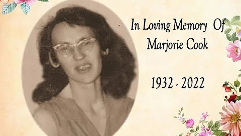 Memorial Service for Marjorie Cook