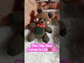 Making a Cute clay bear 🐻, Satisfying Art #artand #paperclay #claycrafts #craftyideas #craft
