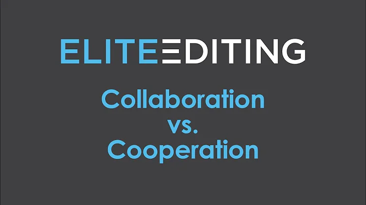 Collaboration vs  Cooperation
