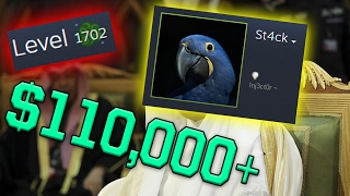 MAN SPENDS $110,000 ON STEAM LEVELS! (St4ck New Highest Steam Level Account Record)