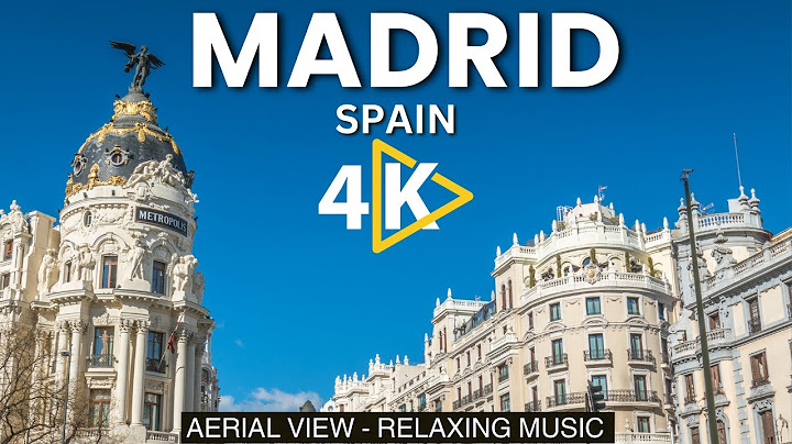 Madrid Spain 🇪🇸 4K Drone view | Madrid city Aerial view with Relaxing Music
