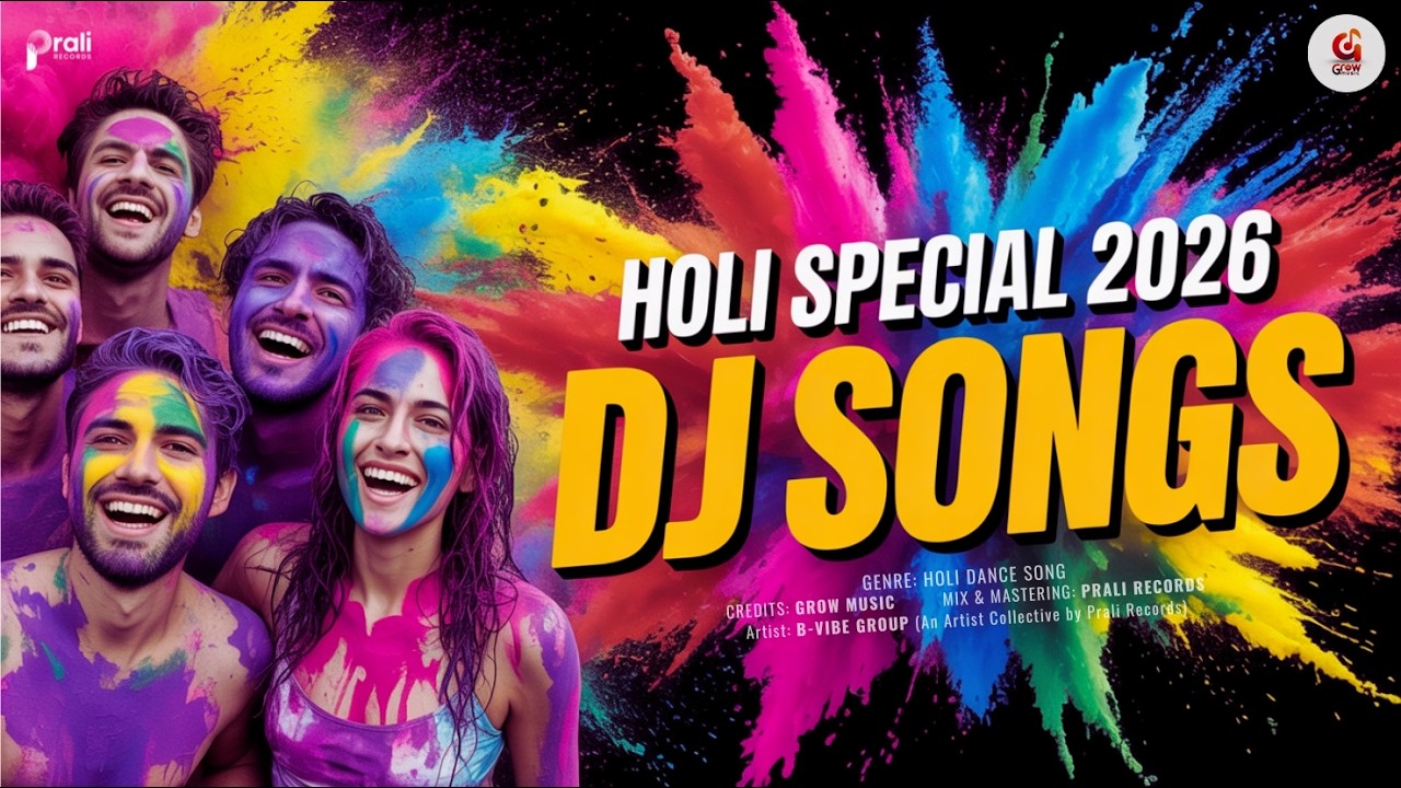 Holi Special DJ Songs | Happy Holi 2026 | New Holi DJ Remix Nonstop Songs | Grow Music 🔥