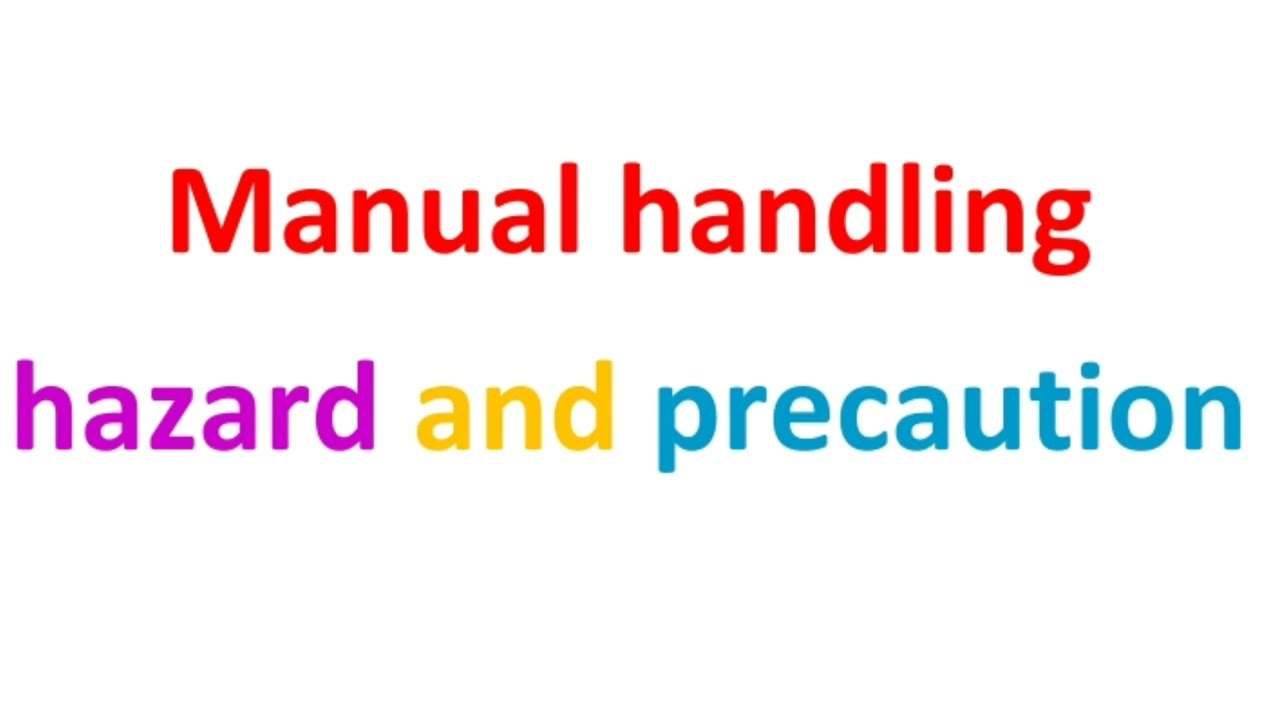 Manual Handling Hazard and Control measures YouTube