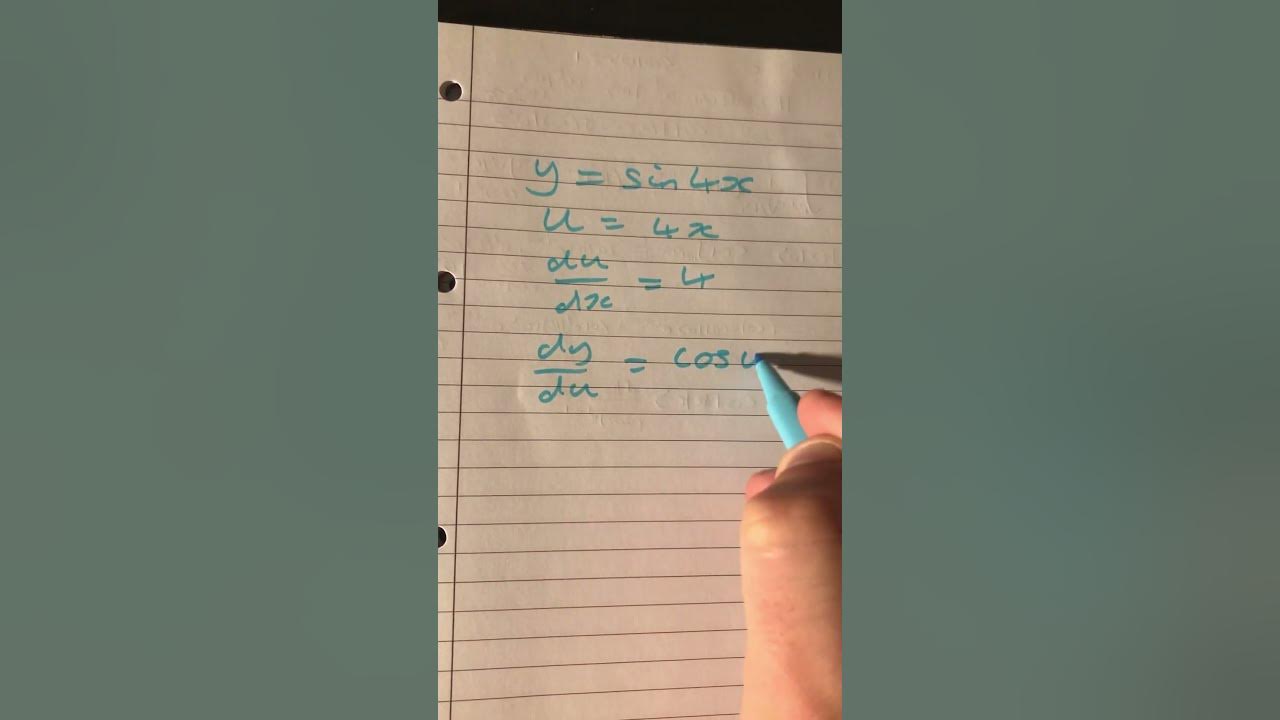 Simple chain rule example - YouTube
