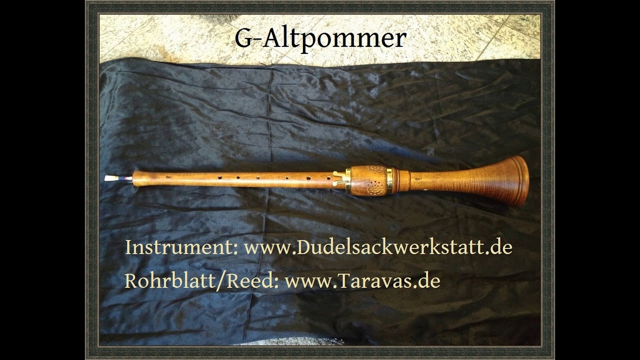 Altpommer g Pommer alto shawm renaissance medieval mittelalter Schalmei