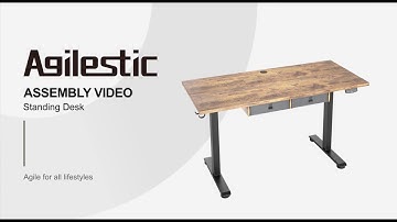 Agilestic Standing Desk with 2 Under Table Drawers Installation video