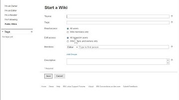 IBM Connections 4.0   Connections Overview of Wiki Functions