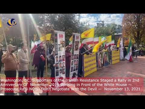 Washington, DC, Supporters of the Iranian Resistance Staged a Rally in Anniversary Of  November 2019