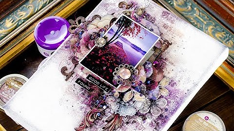 Mixed Media Canvas Tutorial with Anastasi Kuznetsova