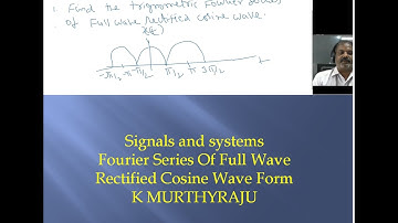 Fourier Series of Fullwave Rectifier Cosine Function