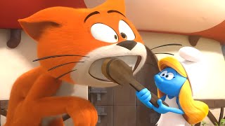 Agora você é um gato Smurf!  • Os Smurfs 3D • Desenhos animados para crianças