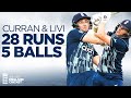 Sam Curran and Liam Livingstone POWER HITTING | 28 Runs off 5 Balls | England v South Africa 2022