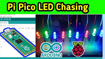 LED Chasing || Raspberry Pico Arduino IDE | pi pico led blink | pi pico led controller | pi pico led