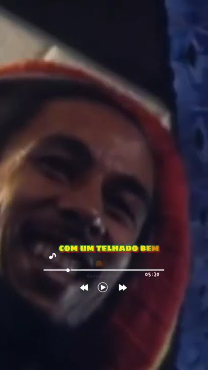 Em homenagem aos 40 anos sem Bob Marley tipografia para status da música Is This Love de Bob Marley