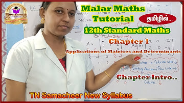 TN Samacheer 12th Maths Chapter-1 Introduction|Malar Maths Tutorial|Tamil
