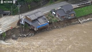 岐阜で大雨　飛驒川氾濫　東海地方に拡大