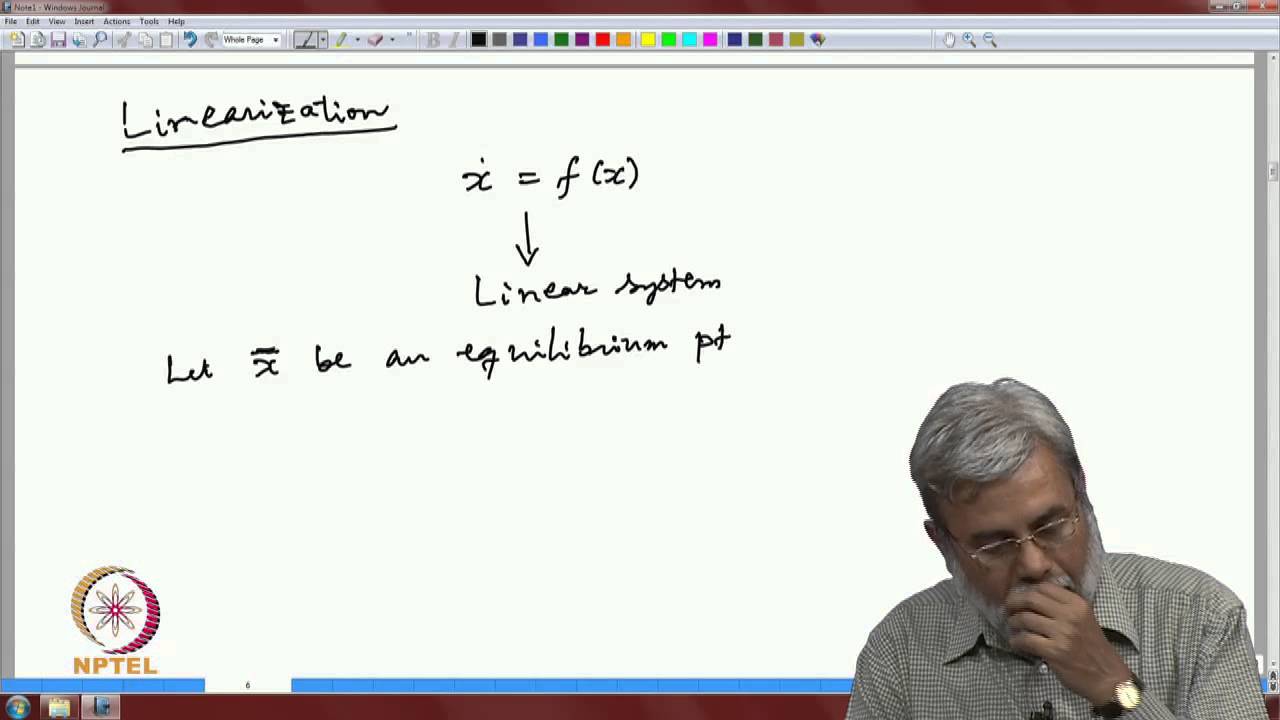 Mod-06 Lec-32 Stability Equilibrium Points Continued II