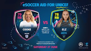 FIFA 20 | Liv Cooke vs Elz The Witch | eSoccer Aid for Unicef Tournament