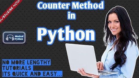 Counter() Method in Python to Count The Occurrences of elements in a List