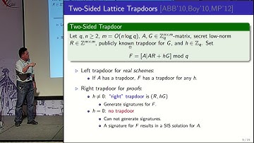 Lattice Short Signature and Identity Based Encryption