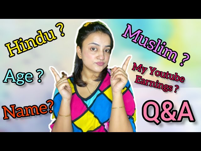Q&A 😅 Hindu / Muslim ??😭 My Youtube Earnings ??💸💰 First Time Q&N Video 😥|| Tabbu Sabnam Official class=