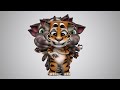 +1 Tiger Talking Tom every 1 seconds