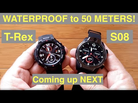 COMING UP NEXT!  Newest Top Tier Smartwatches Waterproof to 50 Meters - Amazfit T-Rex and ROLLME S08