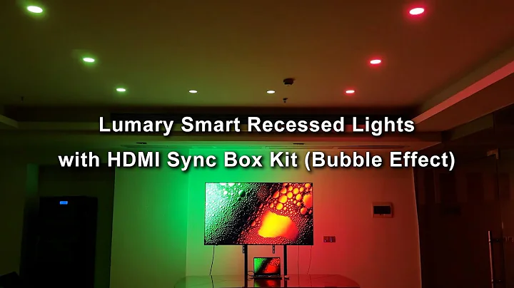 Lumary Smart Lights with HDMI Sync Box Kit (L-SD6A4) (Bubbles effects display) Period 2