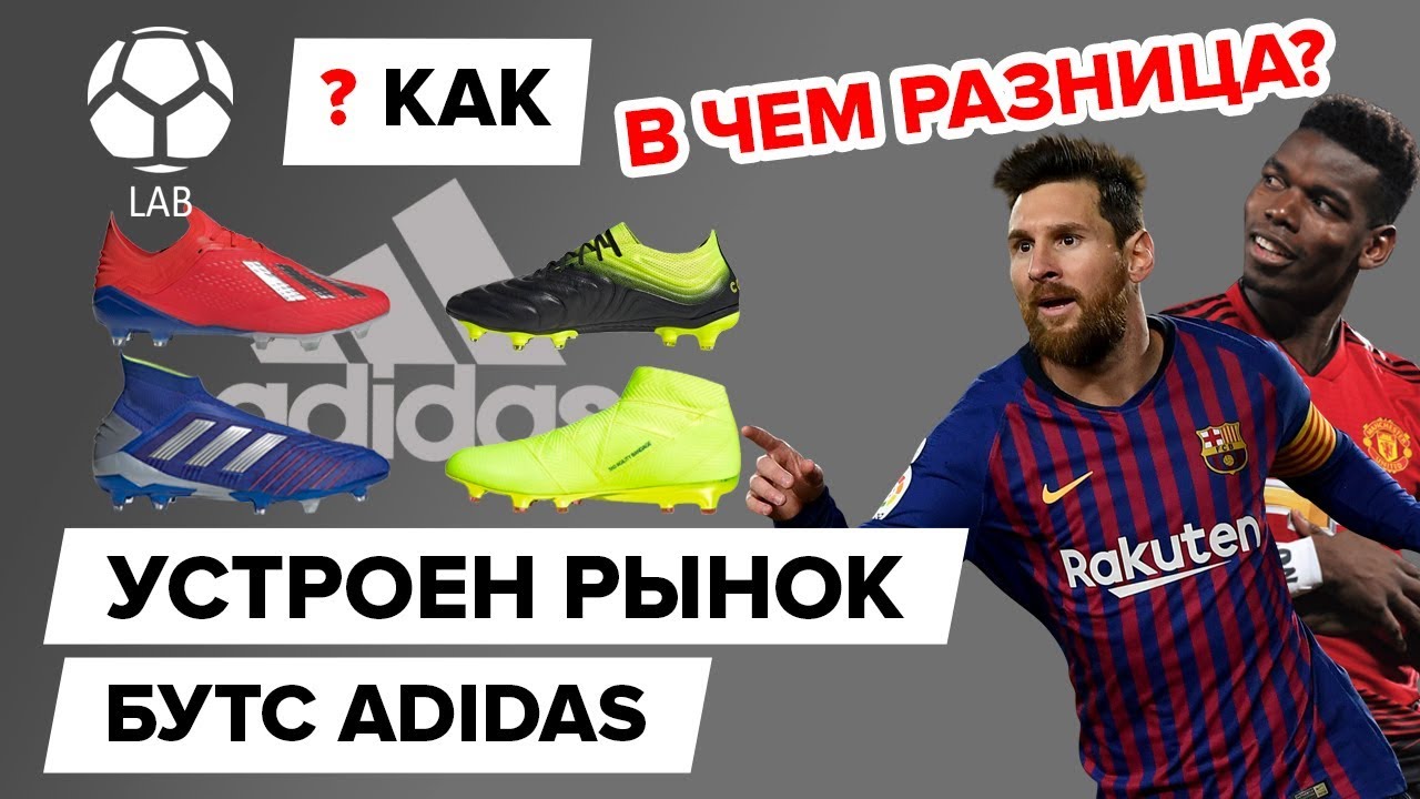 Как устроен рынок бутс ADIDAS?