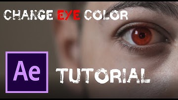 How To Change Your Eye Color Inside of After Effects | Easy AE Tutorial