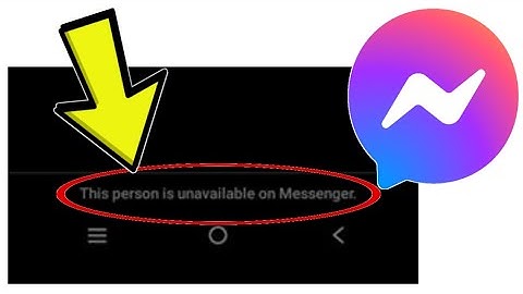 How To Fix Facebook Messenger App This person is unavailable on Messenger. Problem Solved