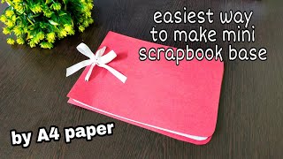 scrapbook base making by A4 paper | handmade scrapbook idea/ #scrapbookmaking