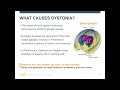 Webinar: "Cramping More than Your Style: Dystonia Causes and Care" September 2018