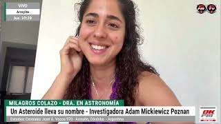 Milagros Colazo - Dra. en Astronomía Un Asteroide lleva su nombre - Inv. en Adam Mickiewicz Poznan