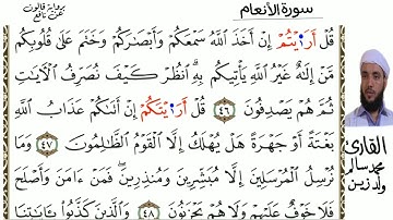 مصحف القارئ محمد سالم ولد زين سورة الأنعام